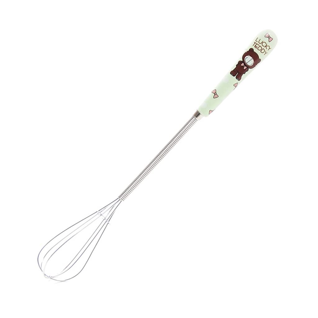 Premium Stainless Steel Manual Egg Beater with Ceramic Handle - Whisking Cream, Butter & Eggs - Durable Kitchen Tool for Baking & Cooking (Color: Black) - Perfect for Home Bakers, Professional Chefs & Cooking Enthusiasts