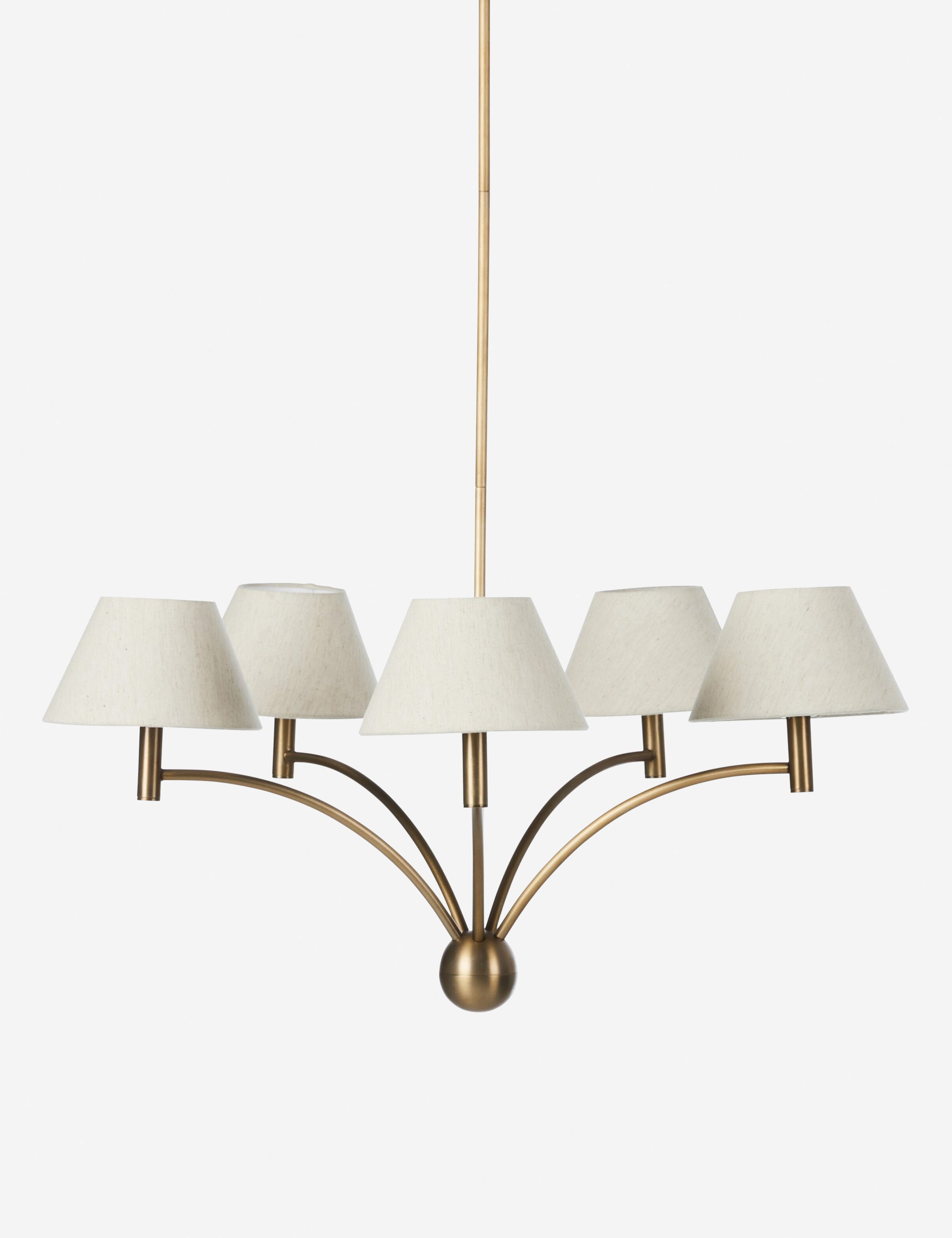 Elegant Crystal Fanning Chandelier - Modern Ceiling Light Fixture for Dining Room, Living Room & Bedroom | Energy Efficient LED Lighting | Perfect for Home Decor & Interior Design