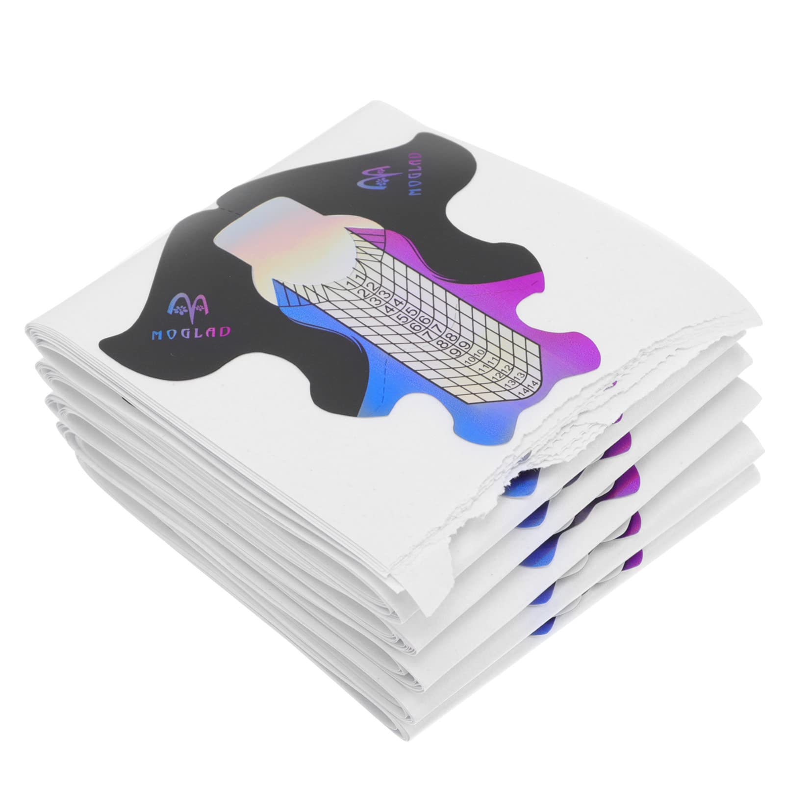 FOMIYES 100PCS Acrylic Nail Forms - Fish Pattern Nail Extension Guide Stickers for Salon & Home Manicure | DIY Nail Art Tools | Perfect for Professional Nail Technicians & Beginners