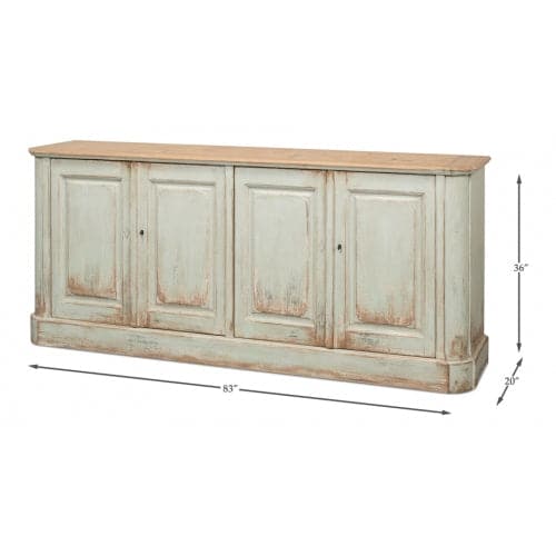 4 Door Sideboard Buffet Cabinet - Modern Storage for Dining Room, Living Room & Entryway - Perfect for Organizing Dishes, Linens & Home Decor