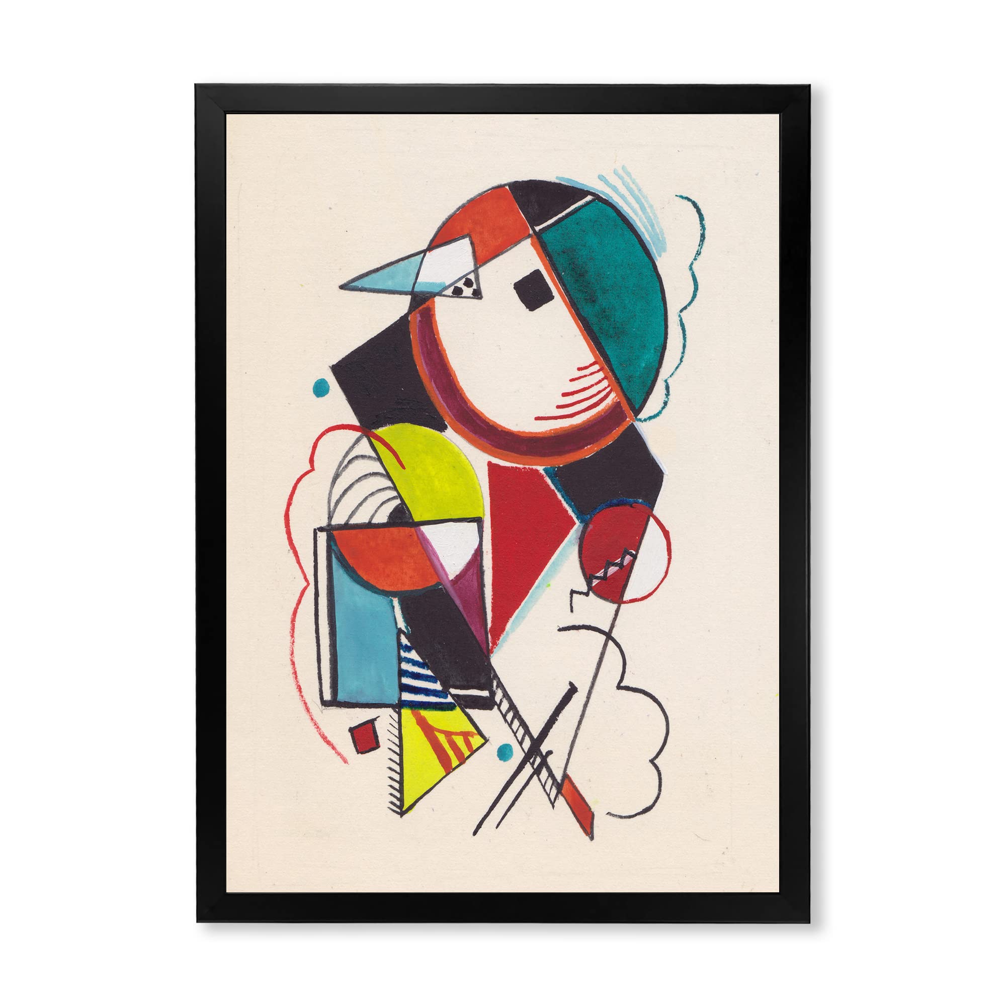 Modern Geometric Abstract Wall Art - Colorful Framed Canvas Prints for Living Room, Bedroom & Office Decor | Premium Home & Office Wall Decorations