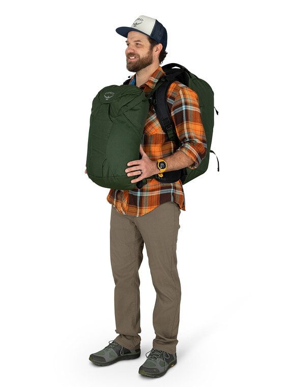 Osprey Farpoint 55 Travel Backpack for Men - Lightweight Hiking & Airplane Carry-On Backpack with Laptop Compartment | Perfect for International Travel, Camping & Outdoor Adventures