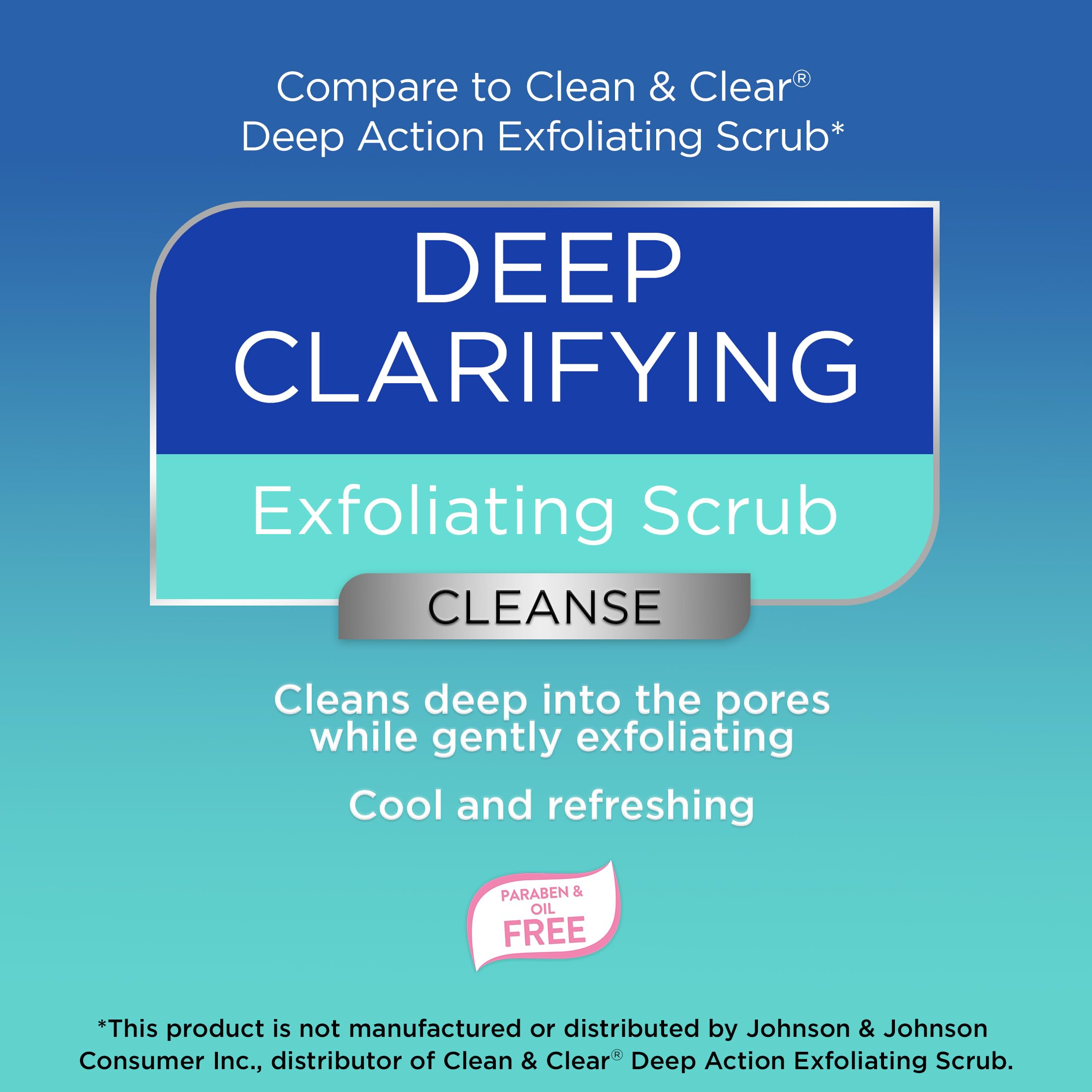Equate Deep Clarifying Exfoliating Scrub for Face & Body - 5 oz Exfoliator with Salicylic Acid - Gentle Facial Cleanser for Acne & Blackheads - Perfect for Daily Skincare Routine & Gift Sets