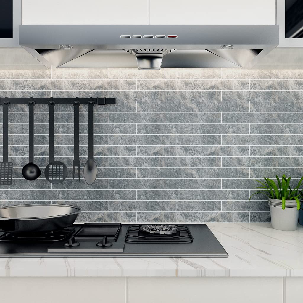 Premium Peel & Stick Backsplash Tiles - 10 Sheets for Kitchen, Bathroom & Laundry Room Decor
