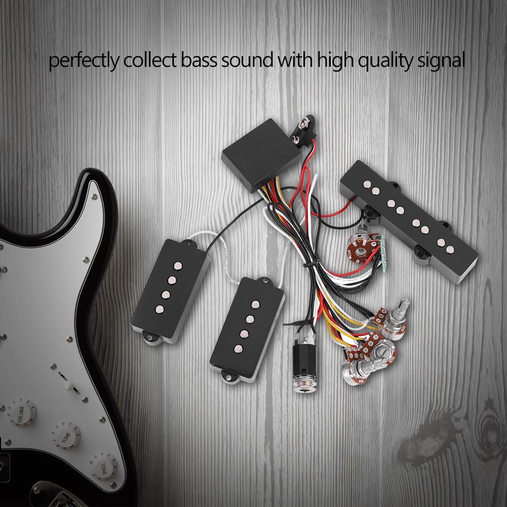 Professional Electric Bass Pickup & Bridge Pickup for Jazz Bass Guitar - High-Quality Portable Guitar Accessory for Live Performances & Studio Recording