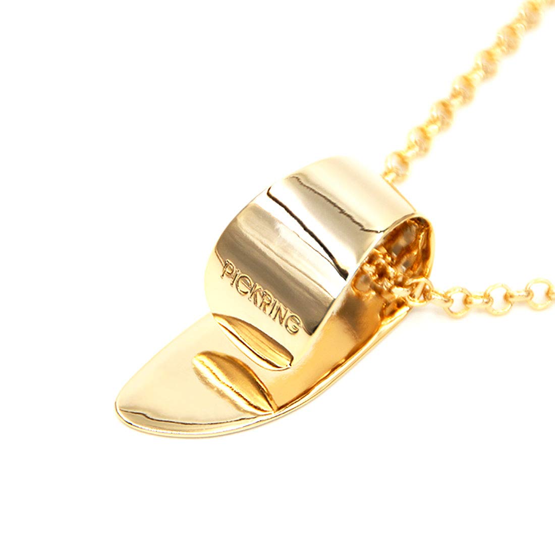 **Thumb Guitar Pick Necklace - Stainless Steel Guitar Pendant for Musicians & Music Lovers - Unique Gift for Guitarists, Perfect for Performances & Music Festivals**