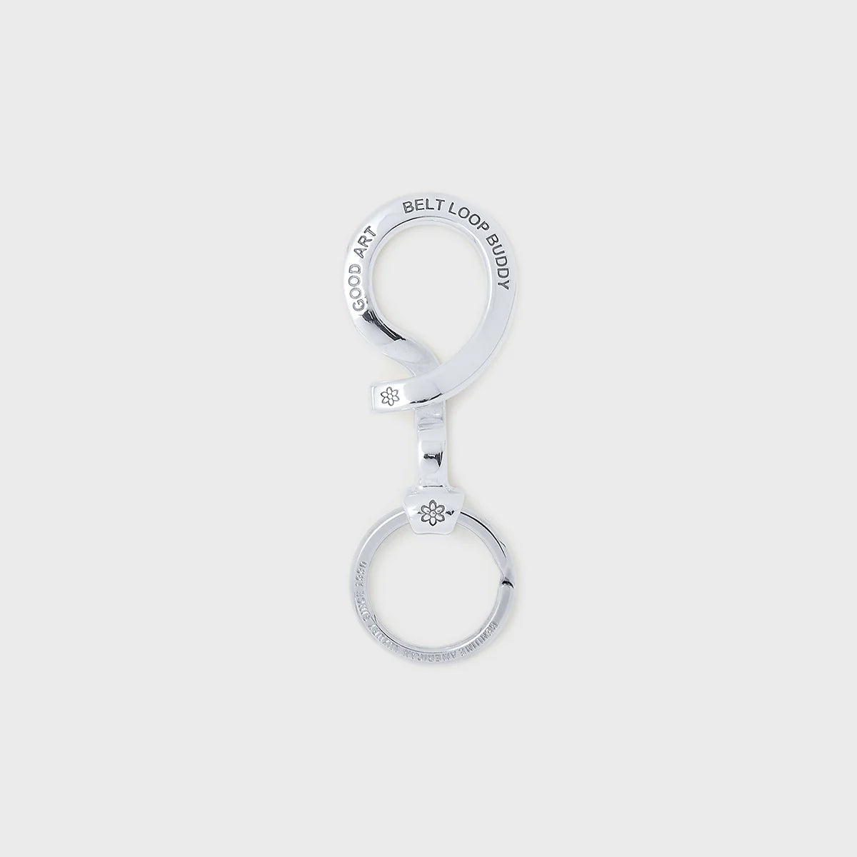 Hollywood Brass Belt Loop Buddy - Premium Metal Keychain for Keys, Badges & Accessories - Perfect for Work, Travel & Everyday Carry
