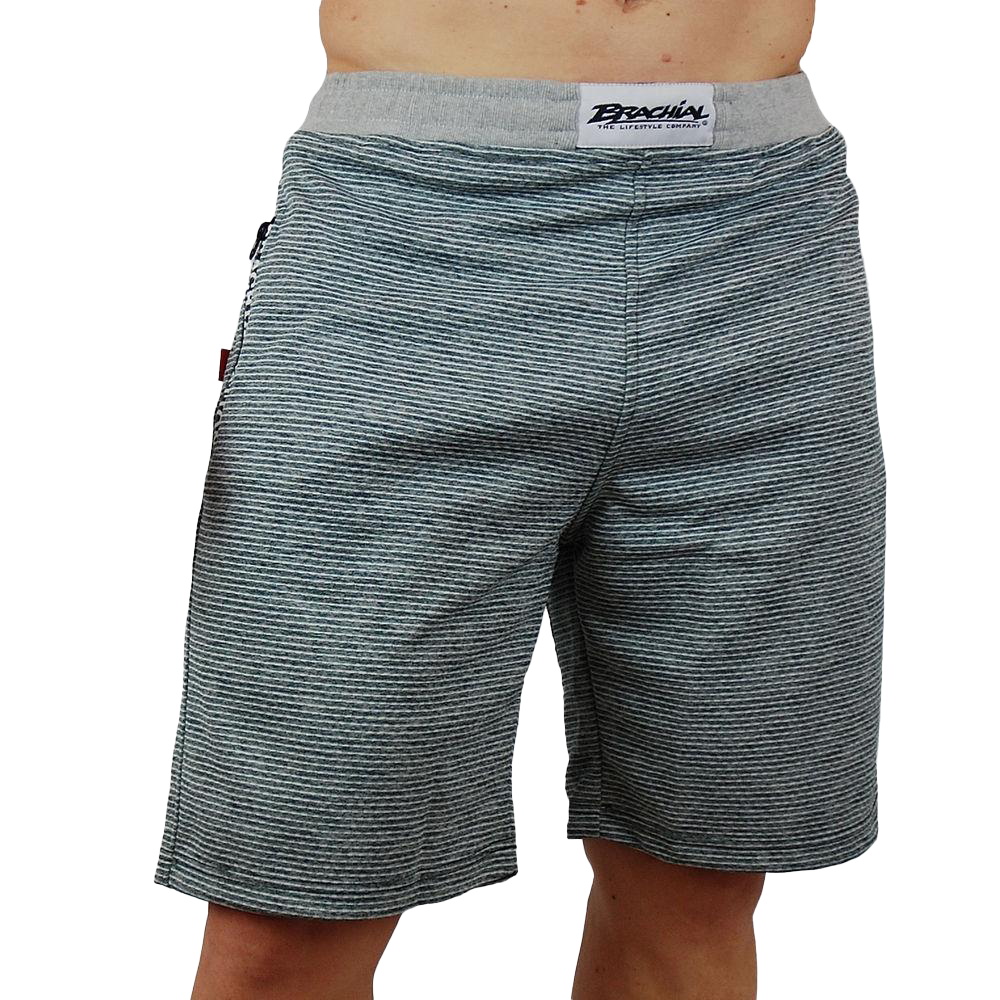 Brachial Shorts for Men - Stylish Grey Melange Casual Shorts | Perfect for Gym, Running, and Summer Outfits