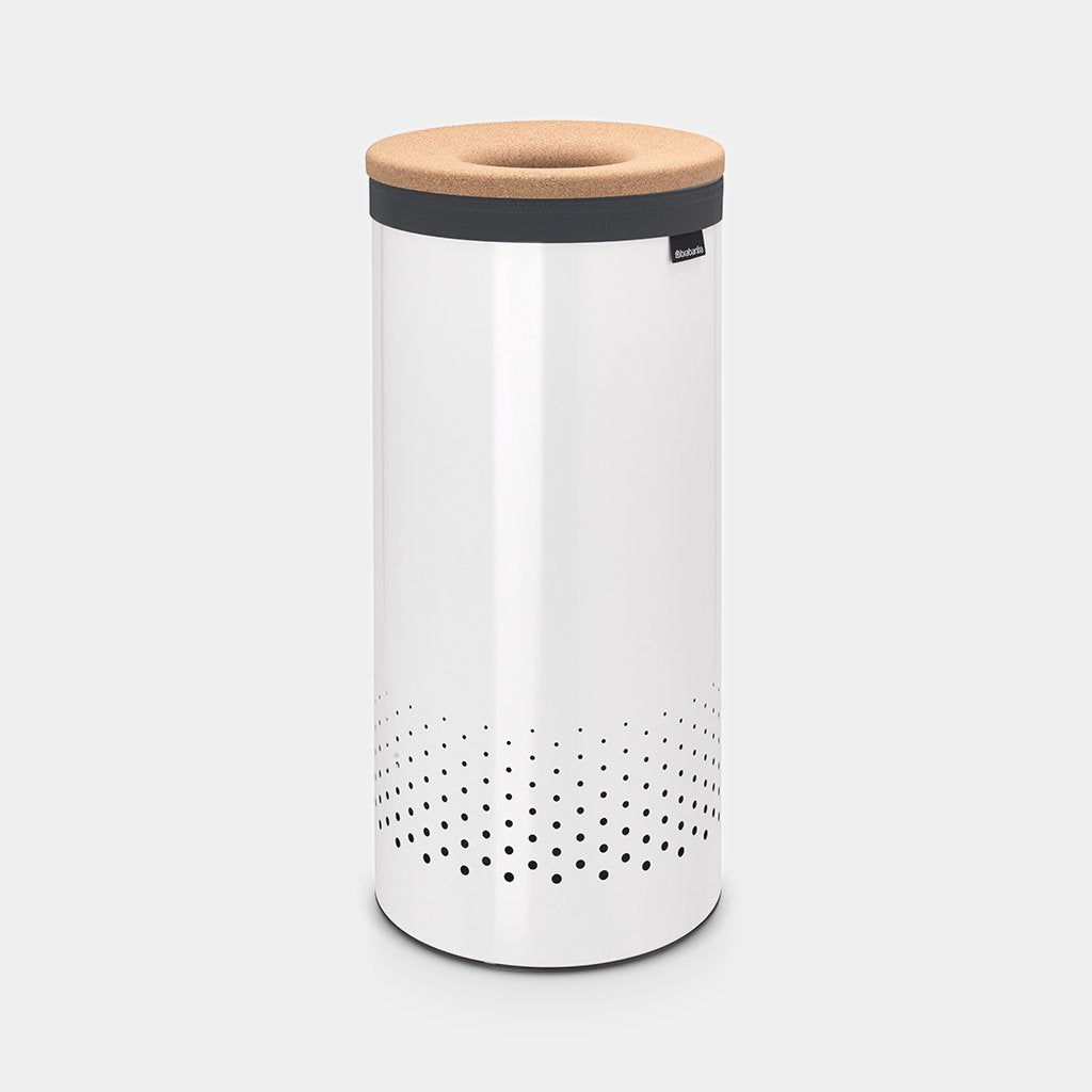 35L Laundry Hamper with Cork Lid - Stylish & Eco-Friendly Clothes Storage for Bedroom, Bathroom, or Dorm Room