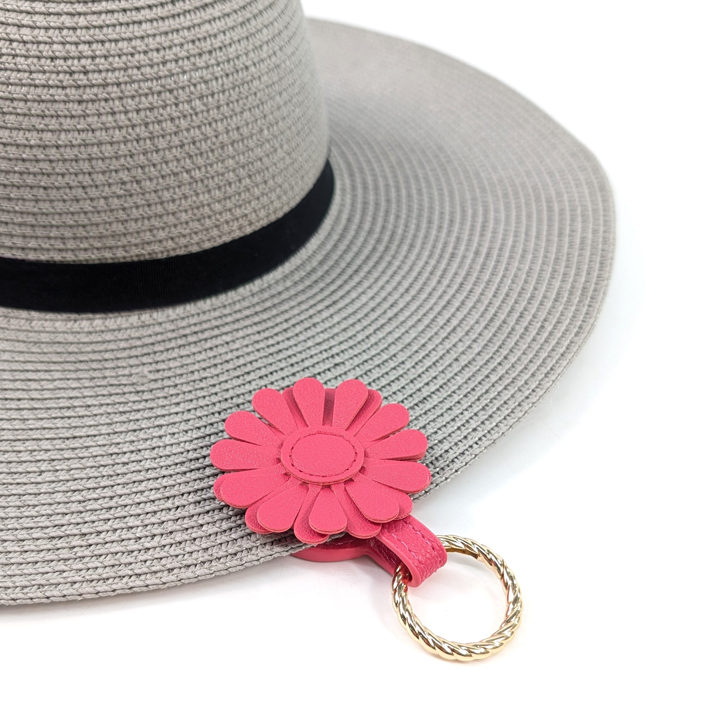 Bright Pink Flower Magnet Holder - Strong Magnetic Hook for Kitchen, Office & Bathroom Organization