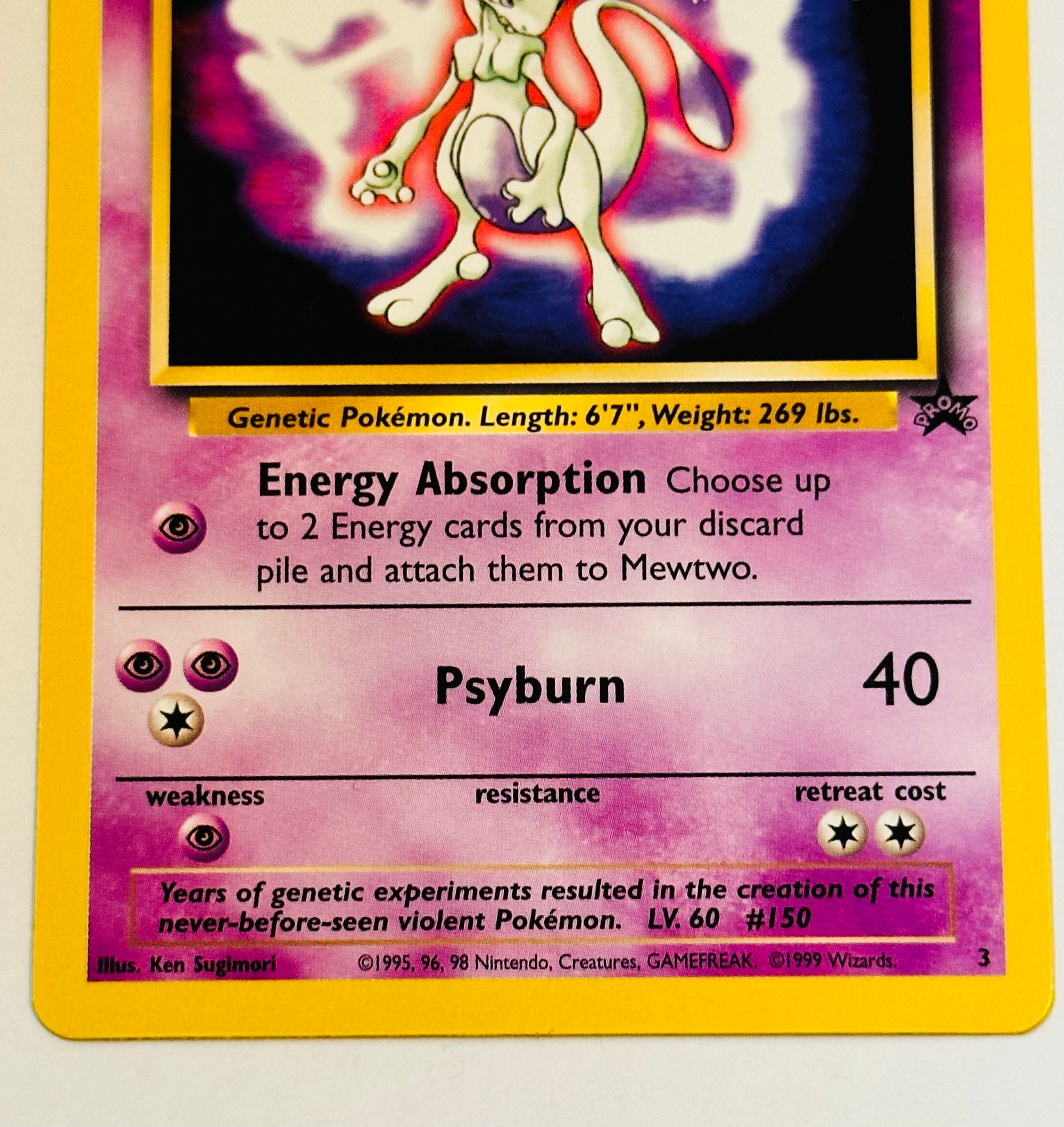 Rare 1999 Pokémon Mewtwo Trading Card - Collectible & Valuable for Pokémon Fans | Perfect for Gaming, Collecting, and Investment
