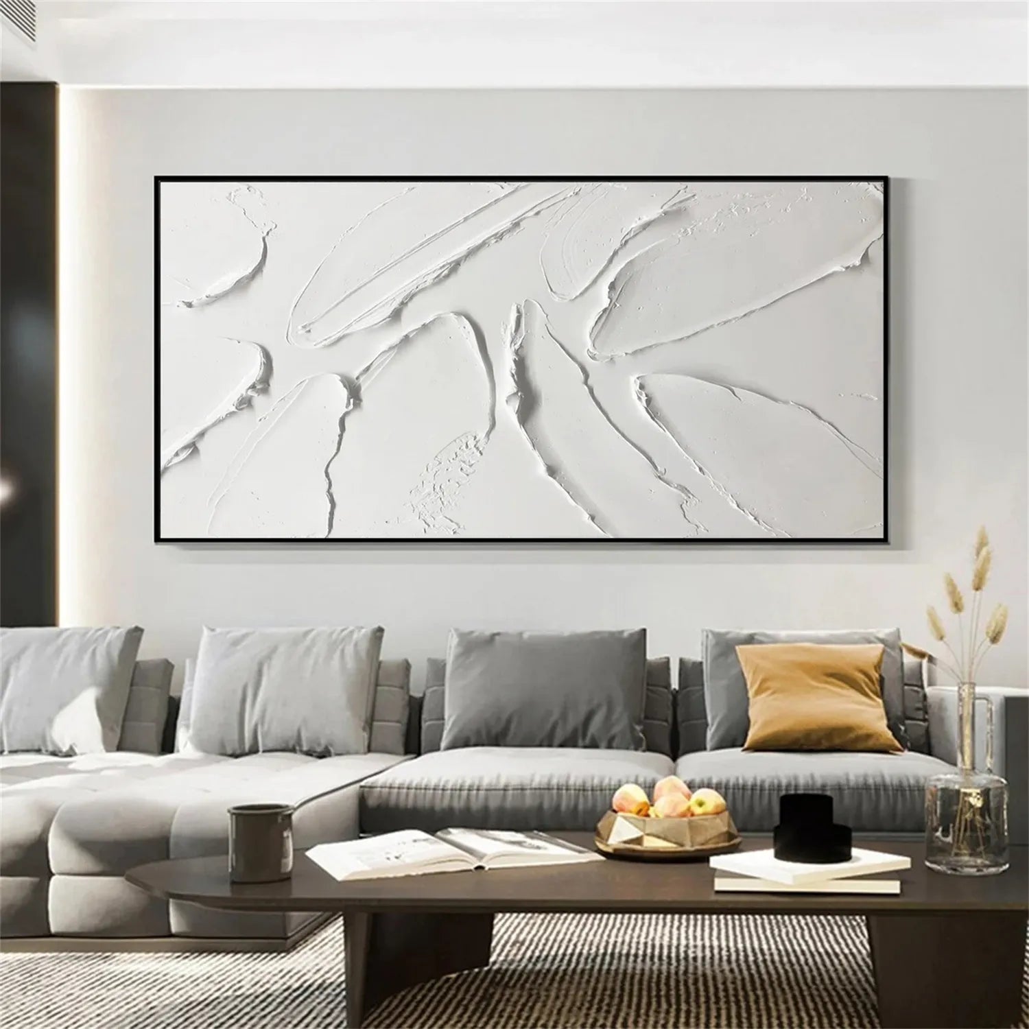 Minimalist Textured Plaster Art Painting - Modern Abstract Wall Decor #MM295 | Perfect for Living Room, Bedroom & Office
