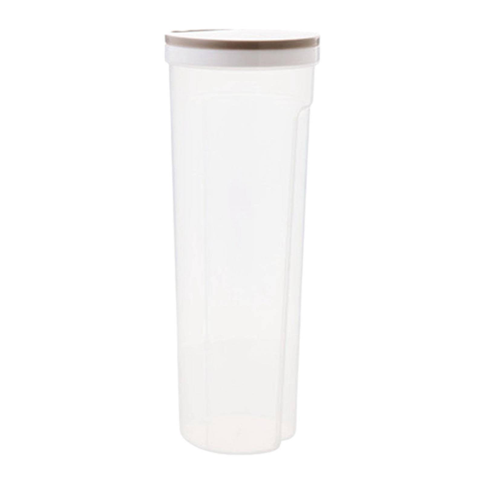 SunniMix Airtight Rotary Lid Food Storage Containers - 8x4x4 Inch Khaki Kitchen Canisters for Coffee, Beans, Rice, Cereal & Flour | Pantry Organization, Non-Slip Dispenser | Ideal for Home, Office & Camping Use