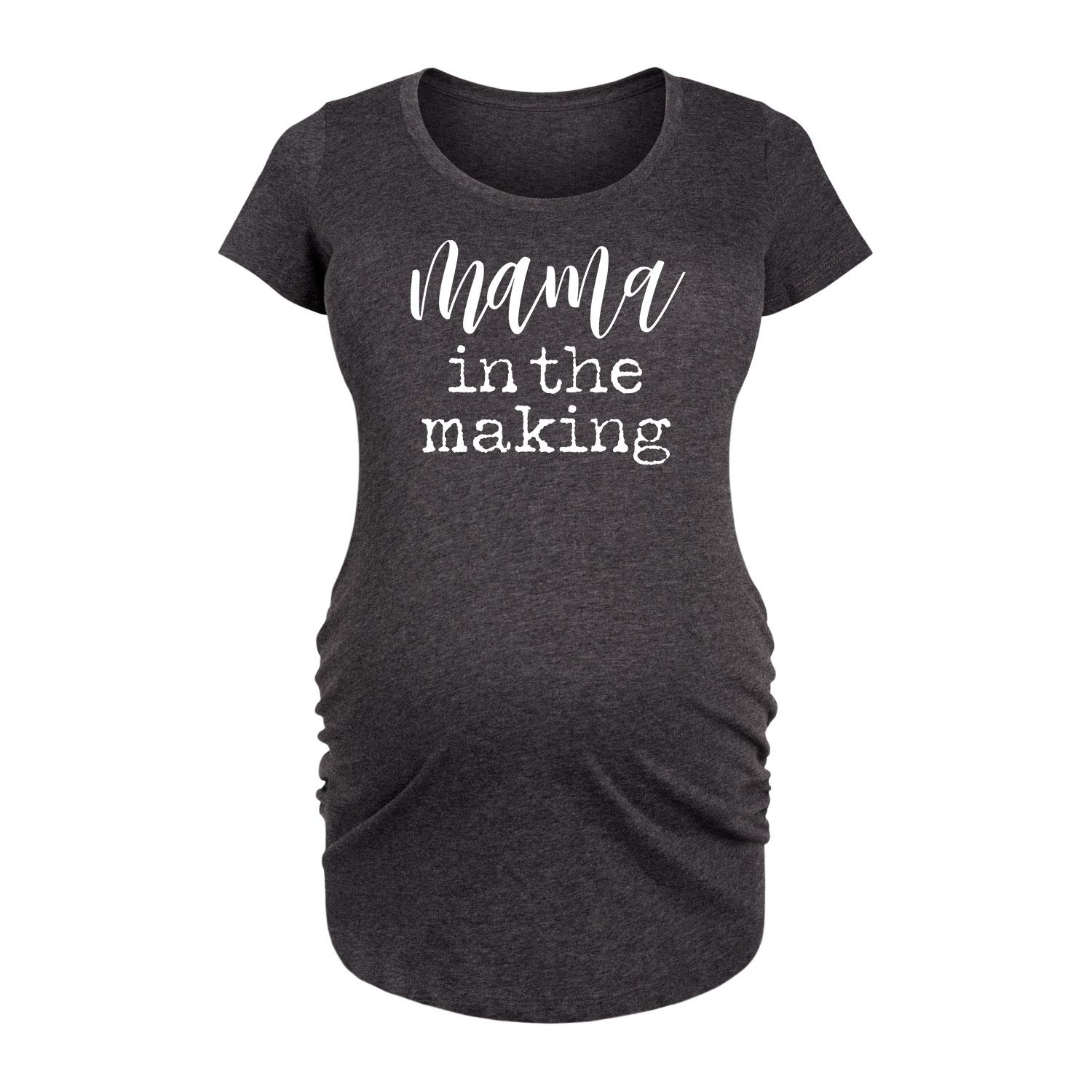 Bloom Maternity - Mama in The Making - Comfortable Maternity Scoop Neck T-Shirt for Pregnancy & Nursing | Soft Stretch Cotton Top for Everyday Wear & Maternity Photos