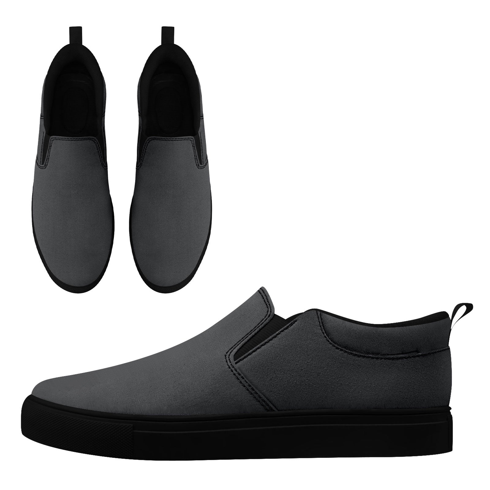 Custom Personalized Canvas Slip-On Sneakers - Handmade & Unique Design (FN071 E028030) - Perfect for Casual Wear, Gifts & Fashion Street Style