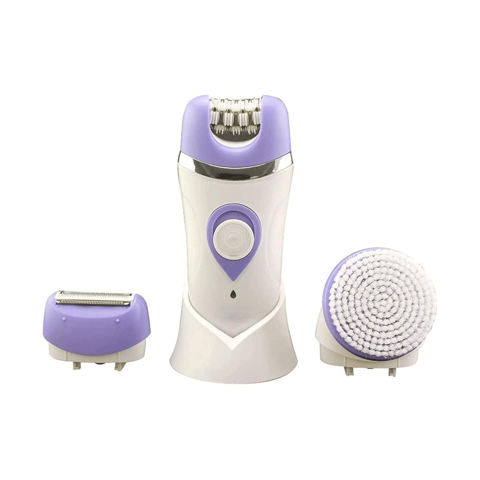 Best Epilator for Women - Facial & Bikini Hair Removal, Wet & Dry Cordless Shaver with 3 Attachments - Precise Hair Remover for Smooth Skin | At-Home Grooming & Travel Use