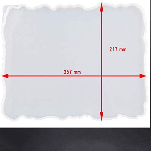 Epoxy Resin Molds Tray - Large Silicone Geode Agate Platter for DIY Crafts, Jewelry Making, Makeup Display & Serving Board | Irregular Shaped Serving Mold for Home Decor, Party Serving & Gift Giving