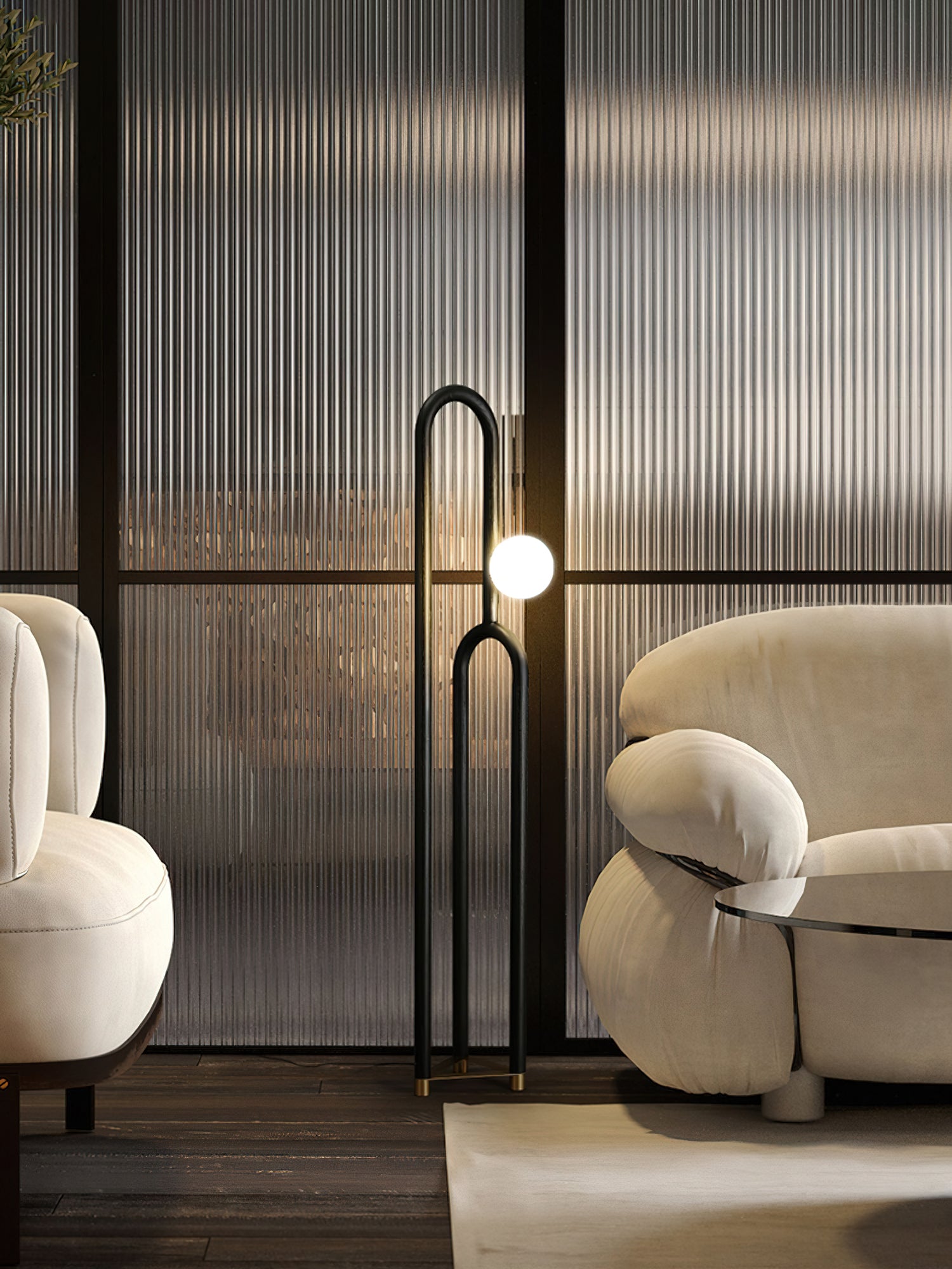 Modern Arc Floor Lamp with Adjustable Height - Stylish Reading Light for Living Room, Bedroom & Office - Perfect for Cozy Corners & Workspaces