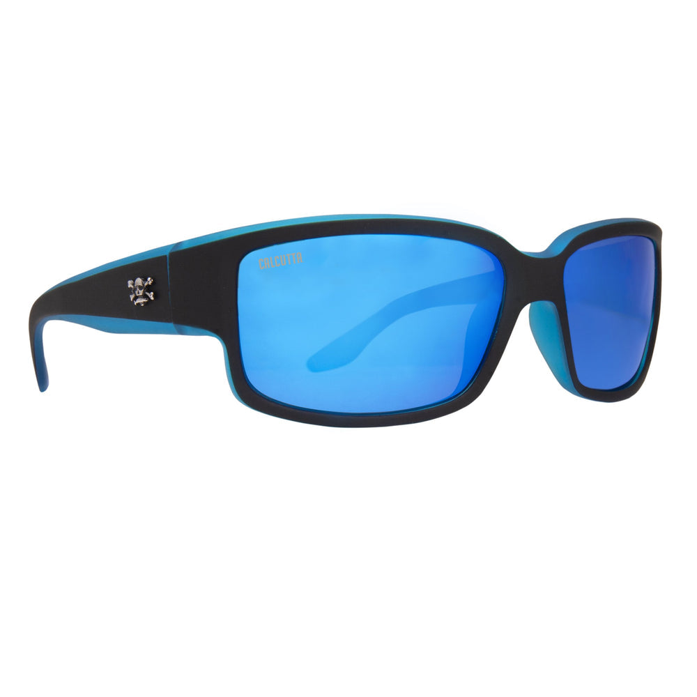 Polarized Wraparound Sports Sunglasses for Cycling & Driving - Blue Mirror Lens - UV Protection, Anti-Glare for Outdoor Activities