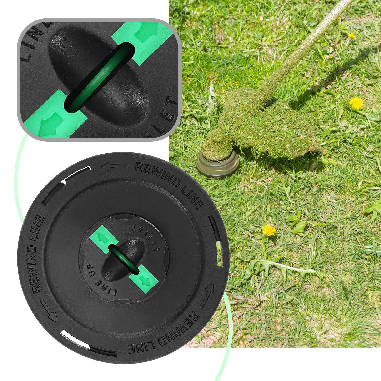 Makita RST210 RST250 ER2650 Compatible Replacement Trimmer Head - Bump & Feed String Trimmer Accessory for Lawn & Garden Maintenance | Perfect for Landscaping, Yard Work & Professional Use