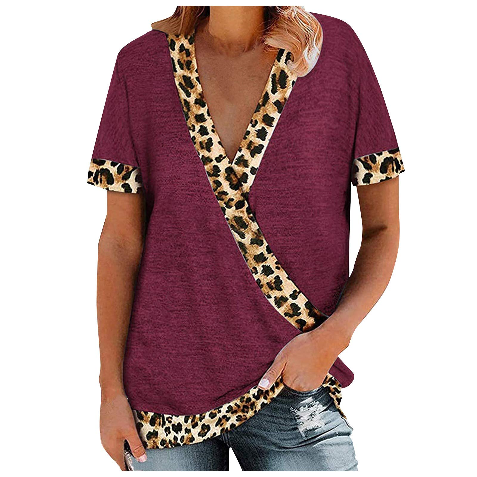 Stylish Plus-Size Women's Raglan Striped Short Sleeve Tunic Tops - Cute & Comfortable Casual Wear for Everyday Outfits, Work & Weekend