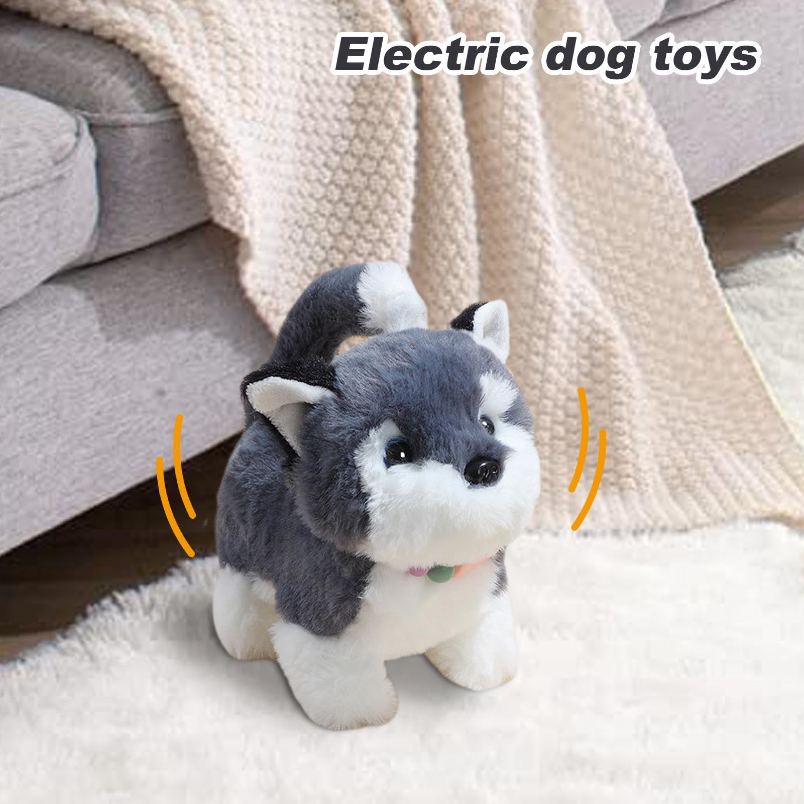 Jyxuyy Realistic Walking Stuffed Animal Dog Toy - Interactive Plush Puppy with Walking Motion, Fun & Easy-to-Use Pet Toy for Kids & Girls - Perfect for Indoor Play, Birthday Gifts & Family Bonding Time