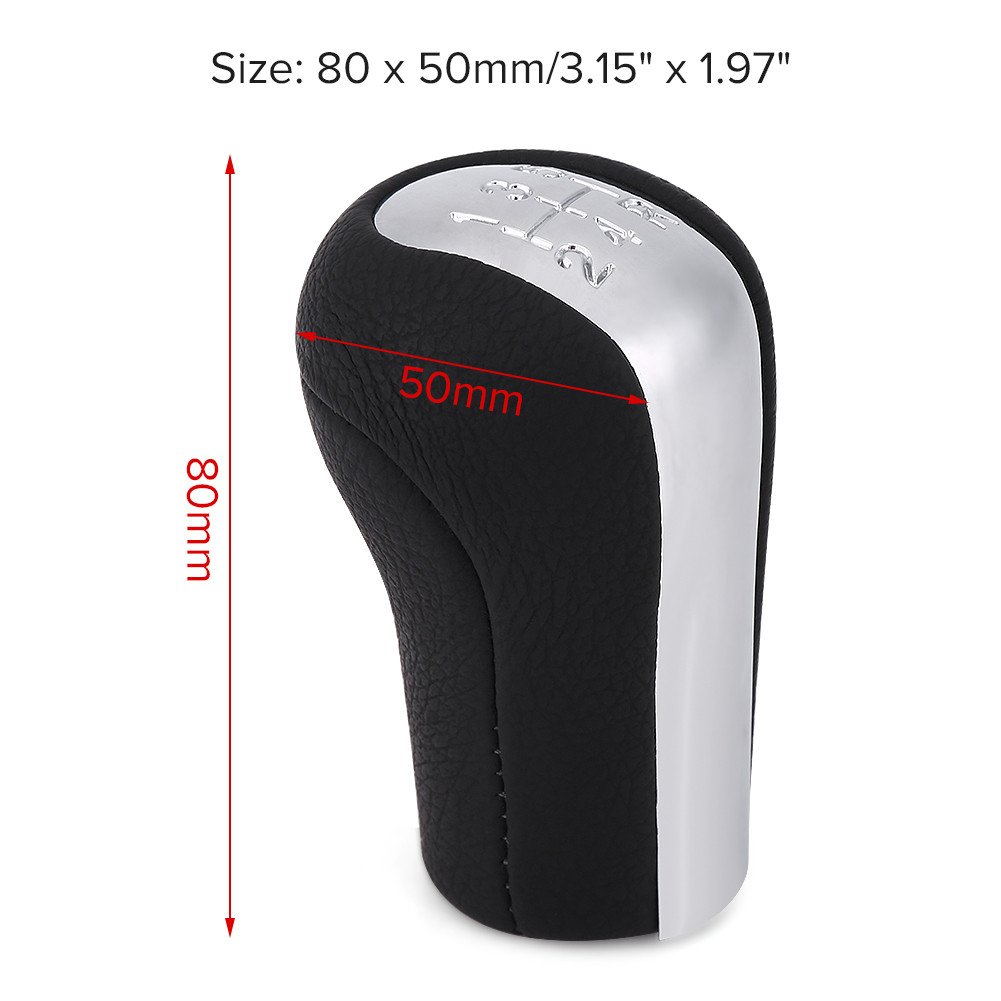 5-Speed Car Gear Shift Knob Head - Universal Manual Transmission Shifter Replacement for Smooth Gear Shifting - Perfect for Racing, Daily Driving & Car Interior Upgrades