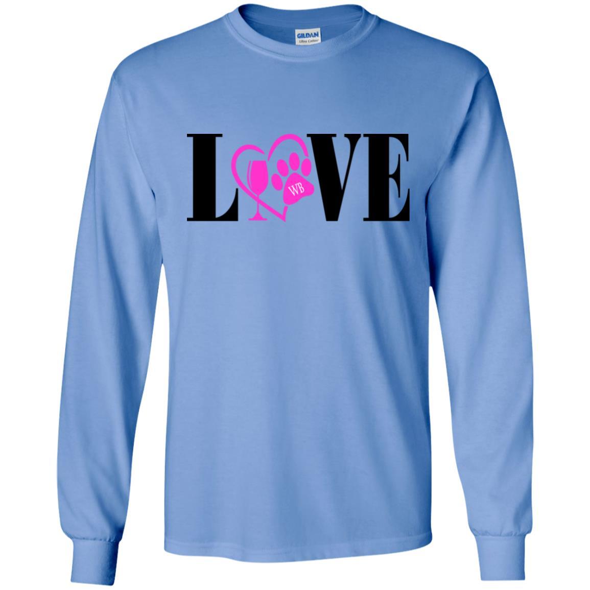 WineyBitches.co LS Ultra Cotton T-Shirt for Women | Soft Comfortable Long Sleeve Tee | Perfect for Casual Wear, Lounge & Everyday Outfits
