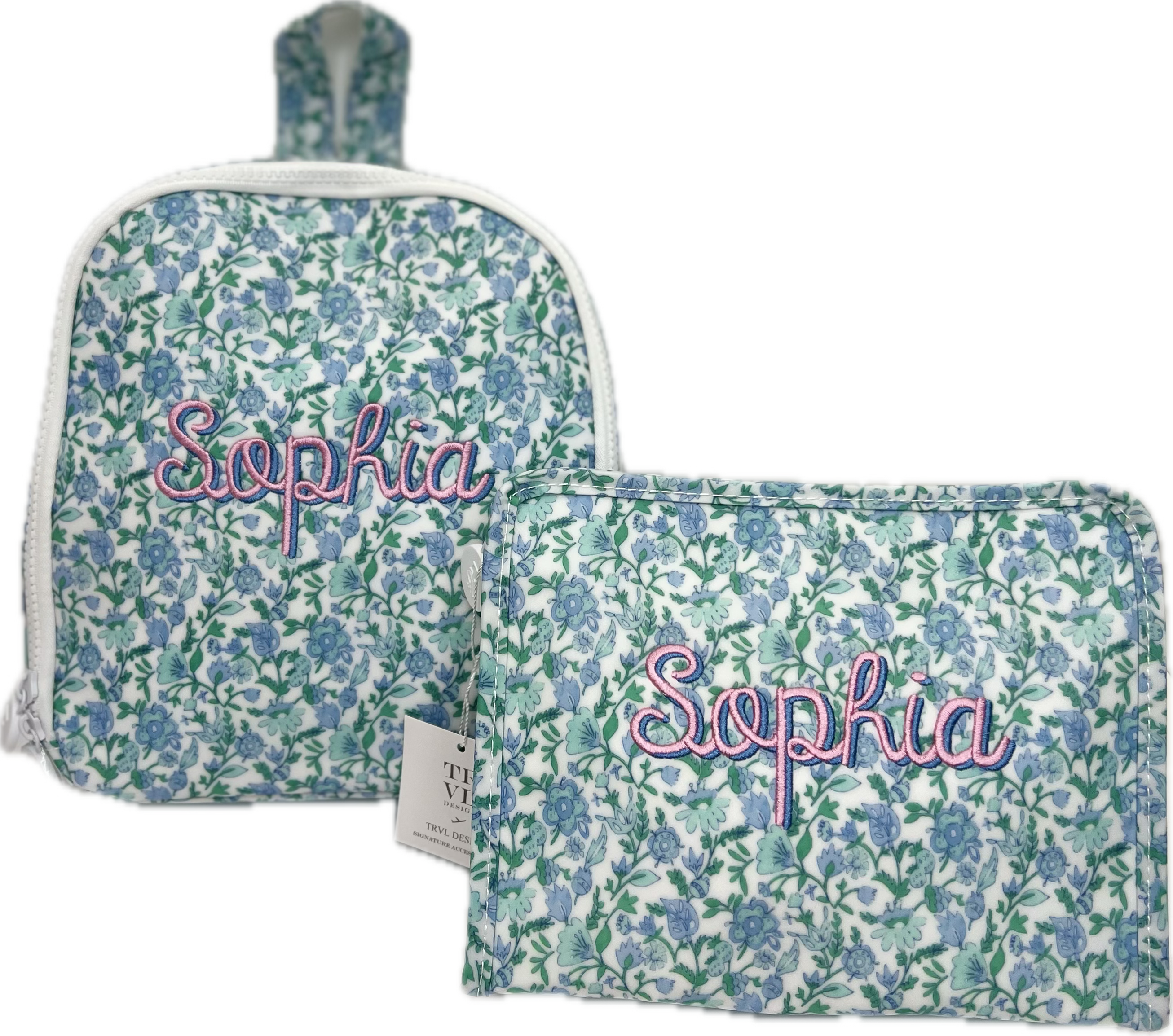 TRVL Design Insulated Lunch Bag - Stylish Hamptons Floral Pattern for Work, School & Picnics | Leakproof Reusable Lunch Tote for Women & Men
