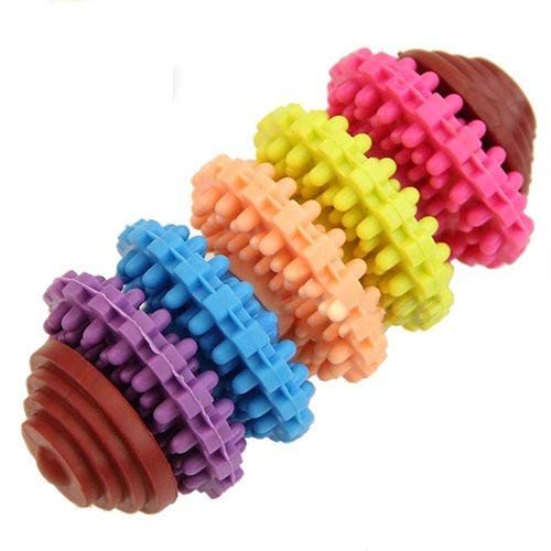 Guohanfsh Dog Chew Toys for Teething Puppies - 5 Pack Colorful Rubber Dental Chew Toys for Healthy Teeth & Gums - Perfect for Puppy Teething Relief & Dental Care - Great for Small, Medium & Large Dogs