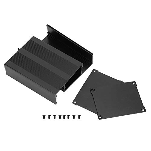 Premium Aluminum Alloy Enclosure Box - Sandblasted & Oxidized Black Finish - Split Type DIY Electronic Case for GPS Devices | Perfect for DIY Projects, Electronics Protection & Custom Enclosures