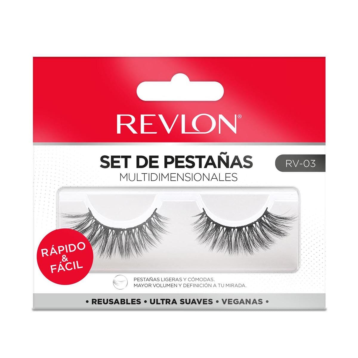 Revlon Eyelashes - 1 Pair, Model 3, Natural Look False Lashes for Everyday Wear & Special Occasions
