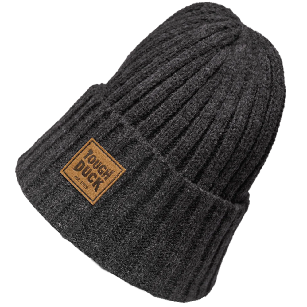 Tough Duck WA54 Ribbed Wool Watch Cap - Warm Winter Beanie for Men & Women - Perfect for Outdoor Activities, Skiing, and Cold Weather