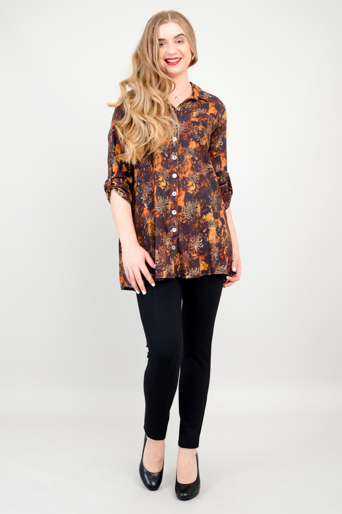 Celine Fortress Blouse - Women's Bamboo Linen Top for Casual & Office Wear | Breathable Summer Shirt for Work & Weekend Outings