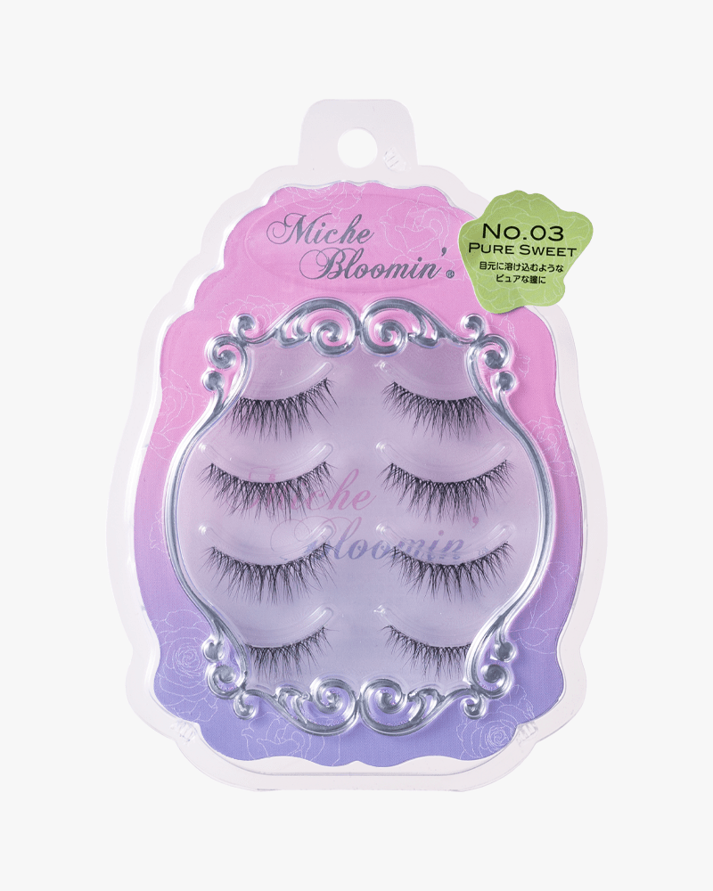 Miche Bloomin' No. 03 Pure Sweet (Renewal) - Natural False Eyelashes for Everyday Wear & Special Occasions
