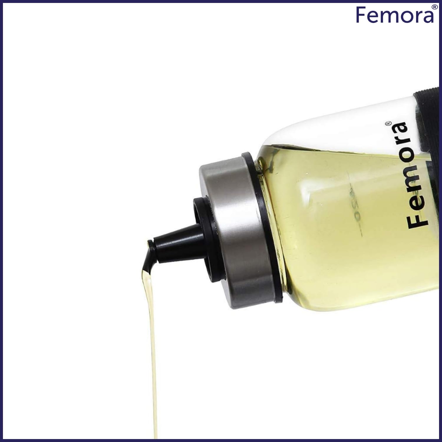 Premium Glass Oil Dispenser Bottle 500ml - Kitchen Olive Oil Bottle with Drip-Free Spout & Elegant Design - 1 Year Warranty - Perfect for Cooking, Salad Dressing & Gourmet Meal Preparation