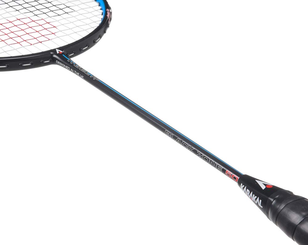 Karakal Black Zone 50 Badminton Racket with Protective Cover | Professional Badminton Equipment for Indoor & Outdoor Play | Perfect for Tournaments & Casual Games