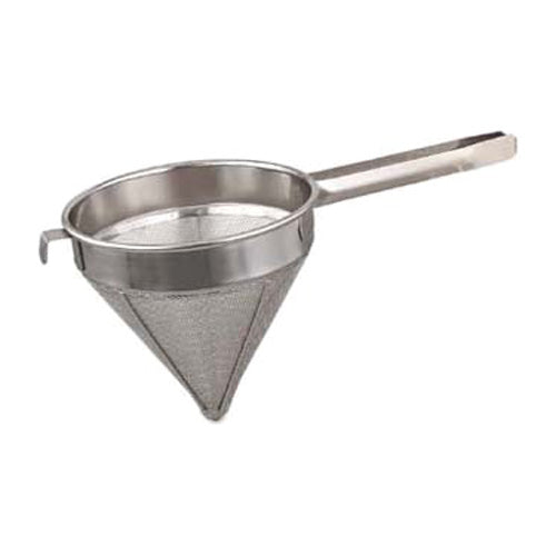 Premium Coarse Mesh China Cap Strainer - 12 Inch Stainless Steel Kitchen Strainer for Cooking, Baking & Food Prep - Ideal for Draining Pasta, Washing Vegetables & Straining Stocks