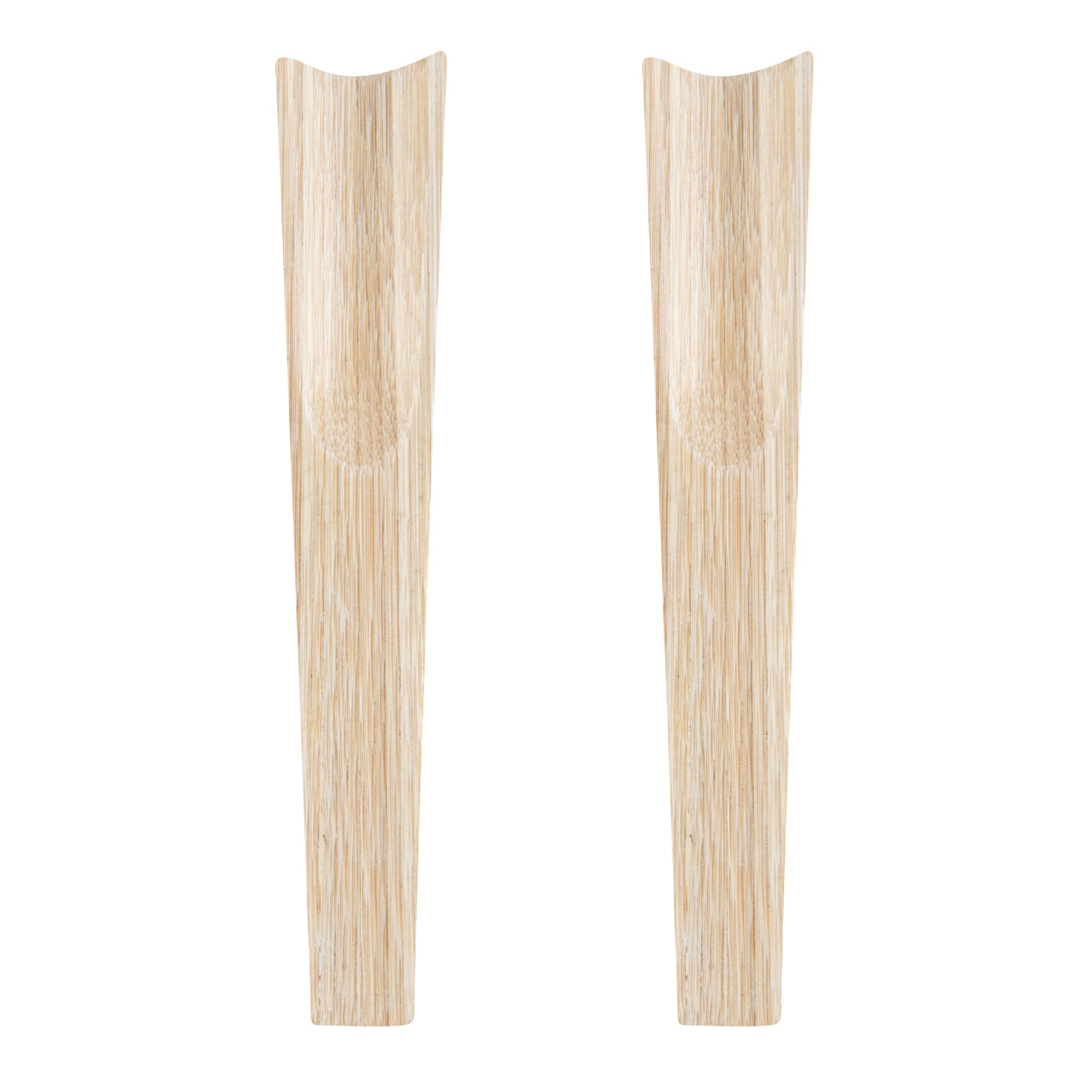 Bambuddha White Spun Bamboo 2-Piece Salad Serving Set - 9.75 Inch Eco-Friendly Utensils for Healthy Meals & Dinner Parties | Perfect for Salads, Pasta, and Entertaining