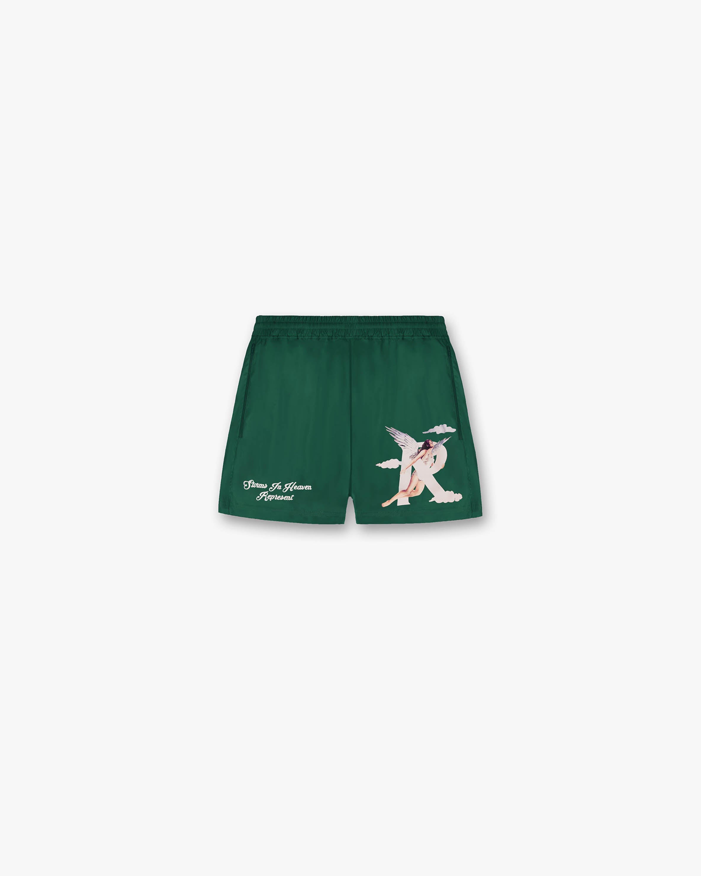 Storms In Heaven Men's Running Shorts - Lightweight & Breathable Racing Green for Jogging, Gym & Outdoor Sports
