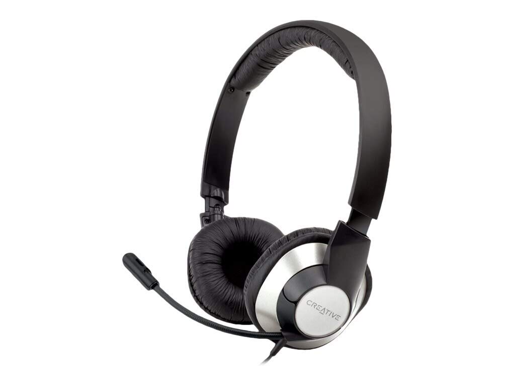 Creative Labs CHATMAX HS-720 Stereo Gaming Headset with Mic - Black (Model 51EF0410AA004) - Perfect for Online Gaming, Streaming & Remote Work