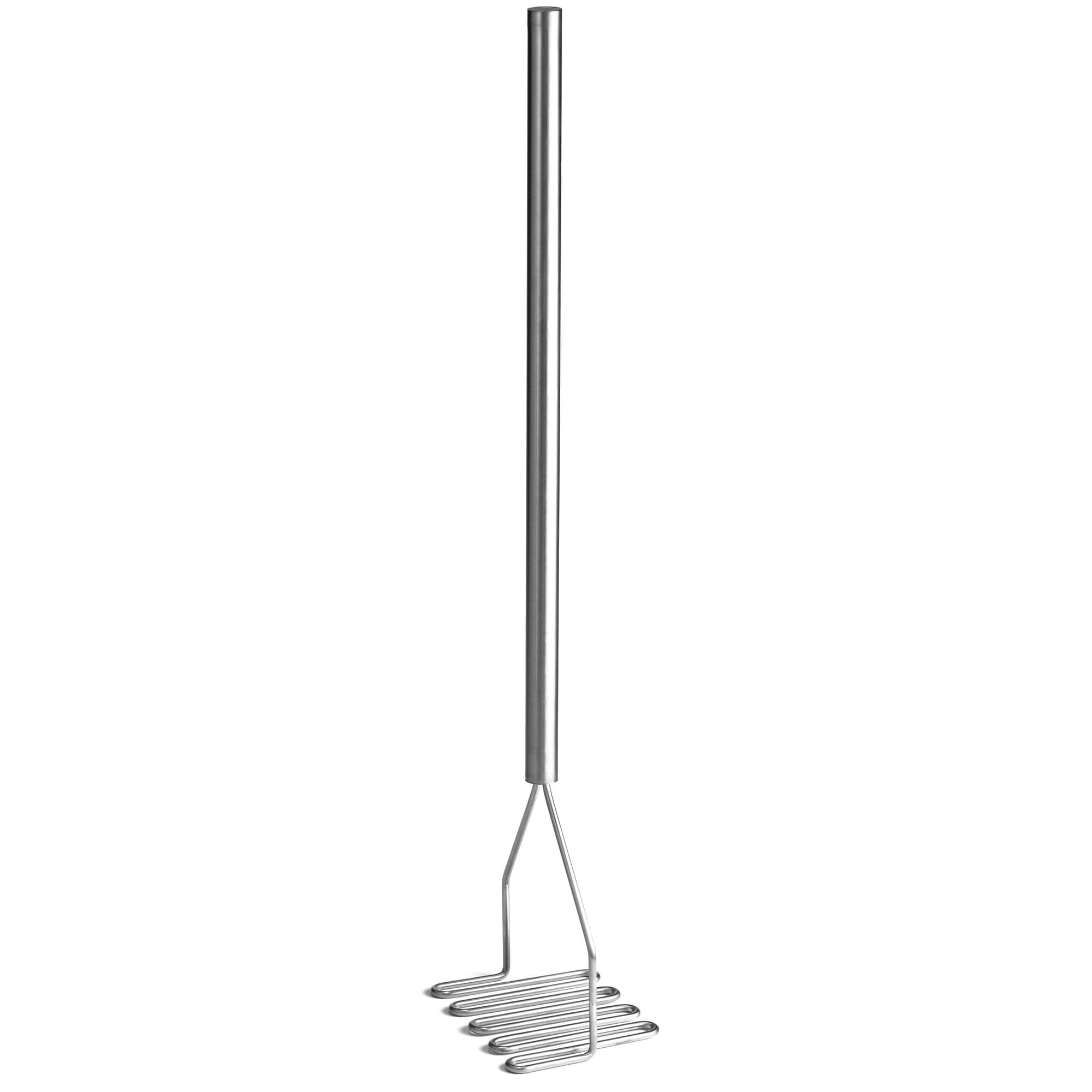 Tablecraft 24-Inch Stainless Steel Potato Masher - Heavy Duty Kitchen Tool for Smooth Mashed Potatoes, Vegetables & Baby Food - Perfect for Home Cooking & Restaurants