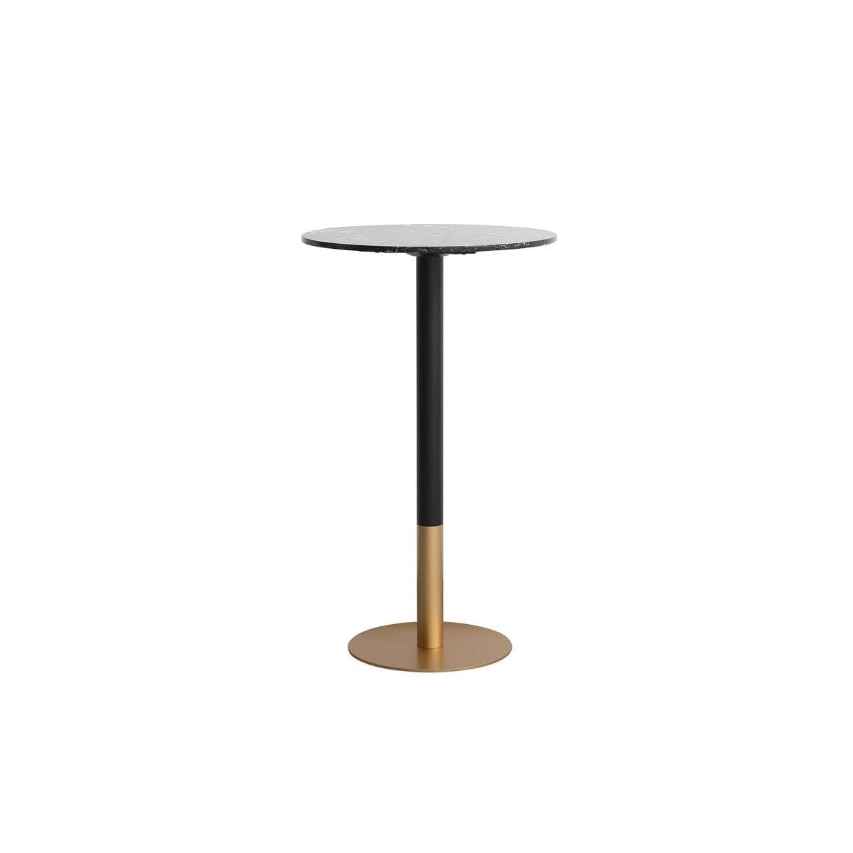 23 Inch Black Modern Pub Table - Elegant Home Decor for Kitchen, Bar & Dining Room - Perfect for Small Spaces & Entertaining Guests