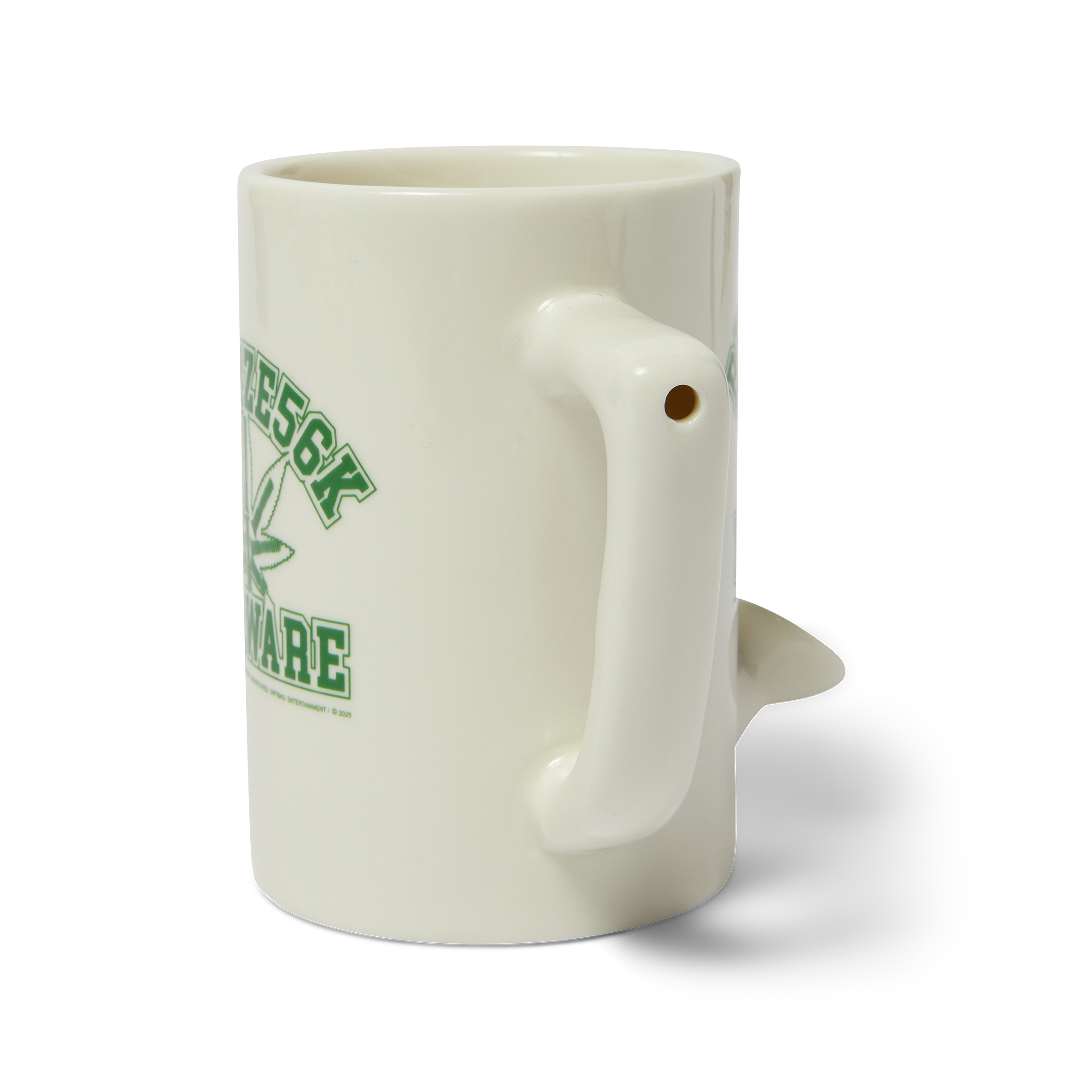 HUF X Bronze 56k Early Riser Coffee Mug - 12oz White Ceramic Travel Cup for Home, Office & Camping Use