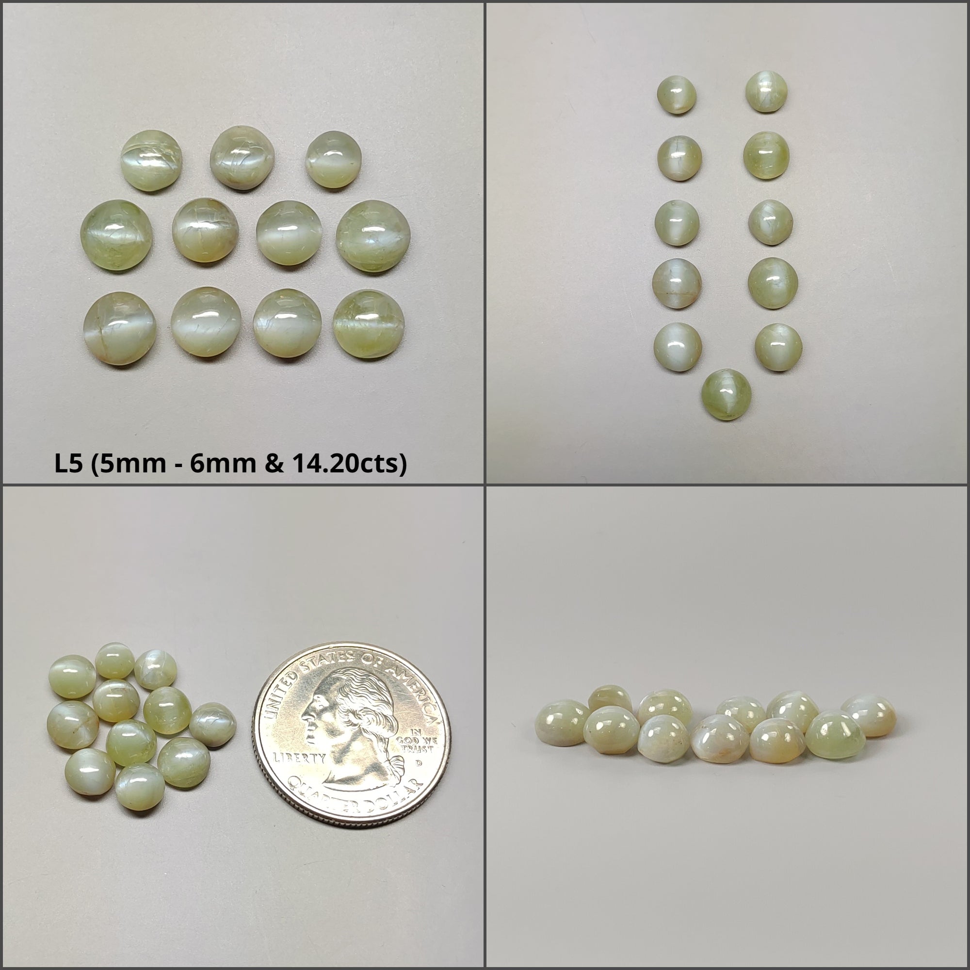 Natural Untreated Chrysoberyl Cat's Eye Gemstone Cabochon - Round & Oval Shapes for Jewelry Making, Healing Crystals & Collectibles