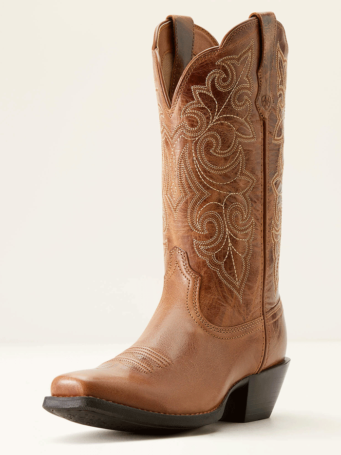 Ariat Women's Round Up Square Toe Western Boots - Russet Copper - Comfortable Cowgirl Boots for Riding, Dancing & Country Fashion