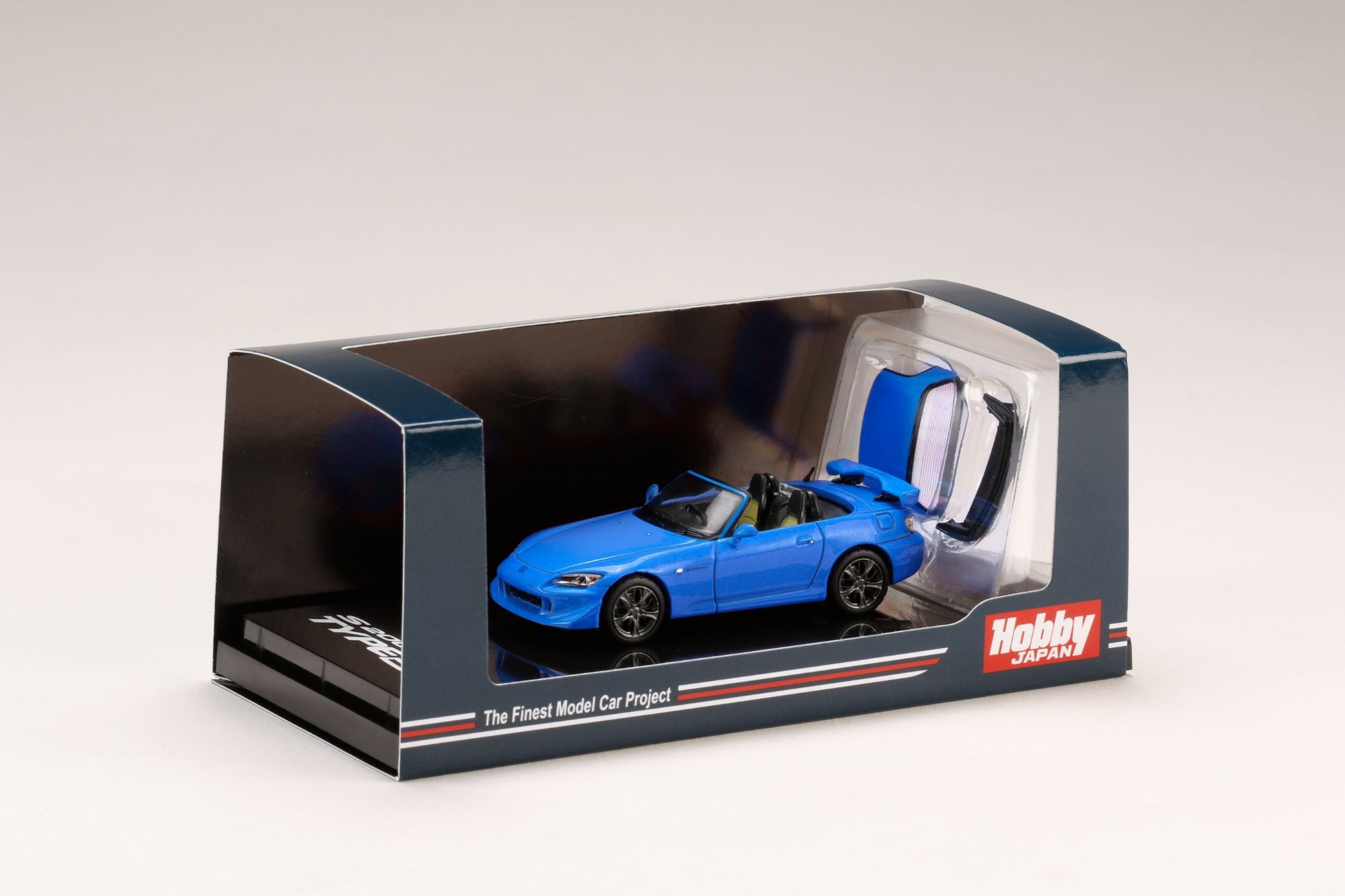 1:64 Honda S2000 (AP2) Apex Blue Pearl Diecast Model Car with Removable Hardtop - Collectible Japanese Sports Car for Display & Racing Enthusiasts