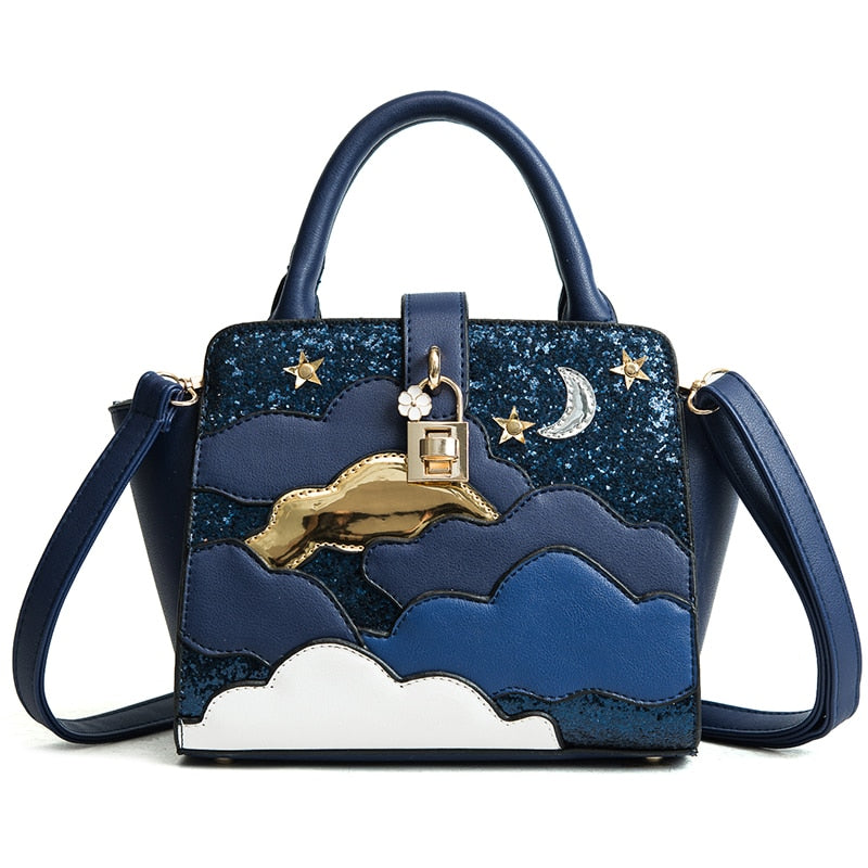 Elegant Women's Leather Embroidery Handbag - Fashionable Shoulder Bag for Girls | Perfect for Work, Travel & Daily Use