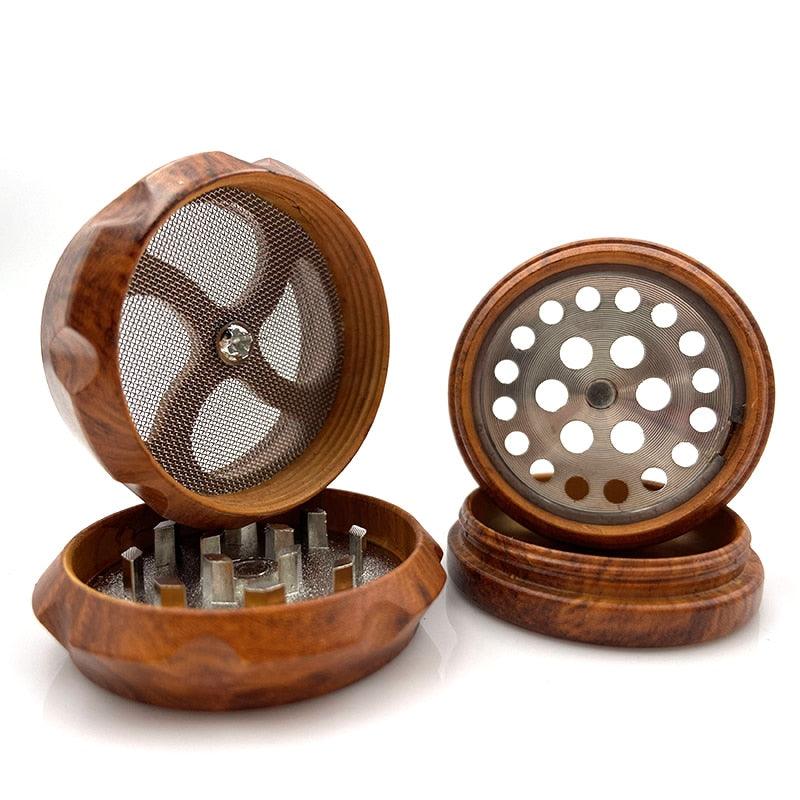 40MM 50MM 63MM 4-Layer Drum Herb Grinder - Premium Metal Weed Crusher for Smoking Accessories | Perfect for Grinding Tobacco, Spices & Herbs at Home or On-The-Go