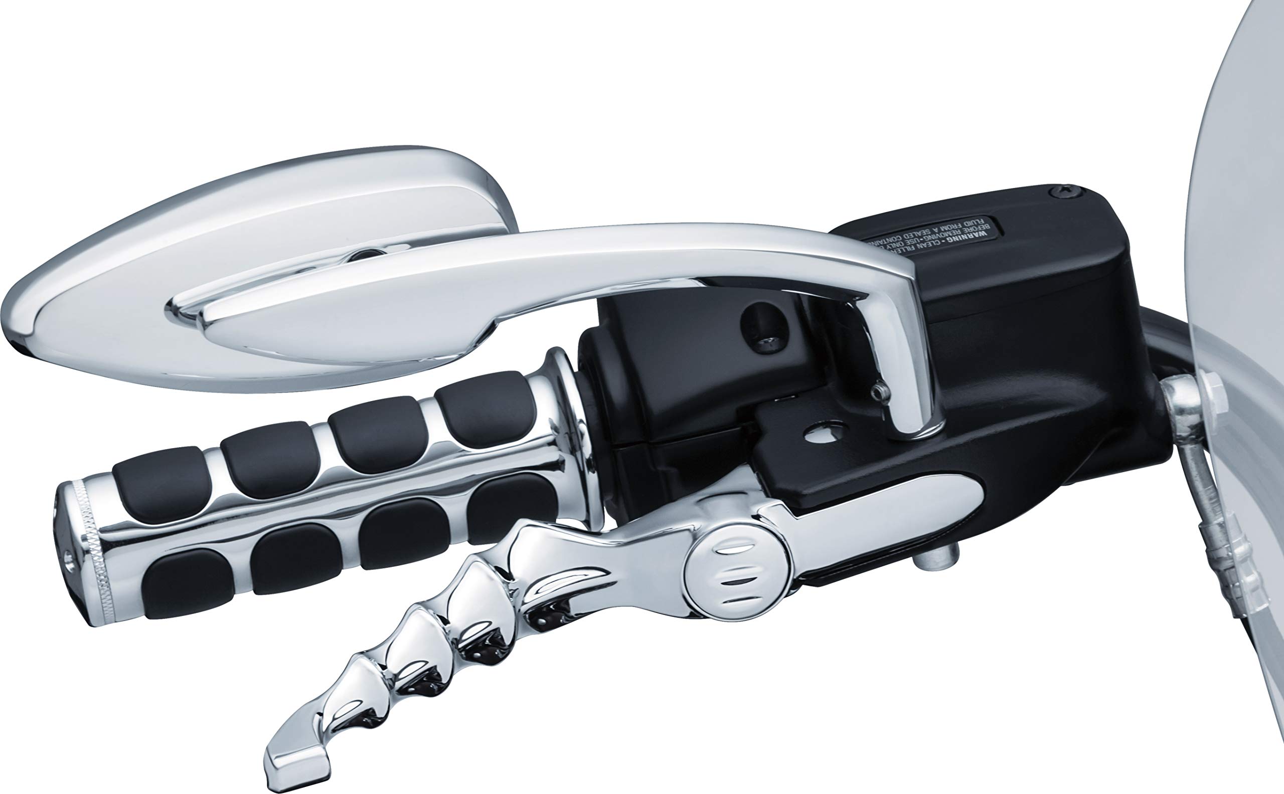 Kuryakyn 6744 Chrome Zombie Clutch & Brake Levers for 2018-2019 Harley-Davidson Softail Motorcycles - 1 Pair Motorcycle Handlebar Accessories for Custom Bike Upgrades and Zombie-Themed Rides